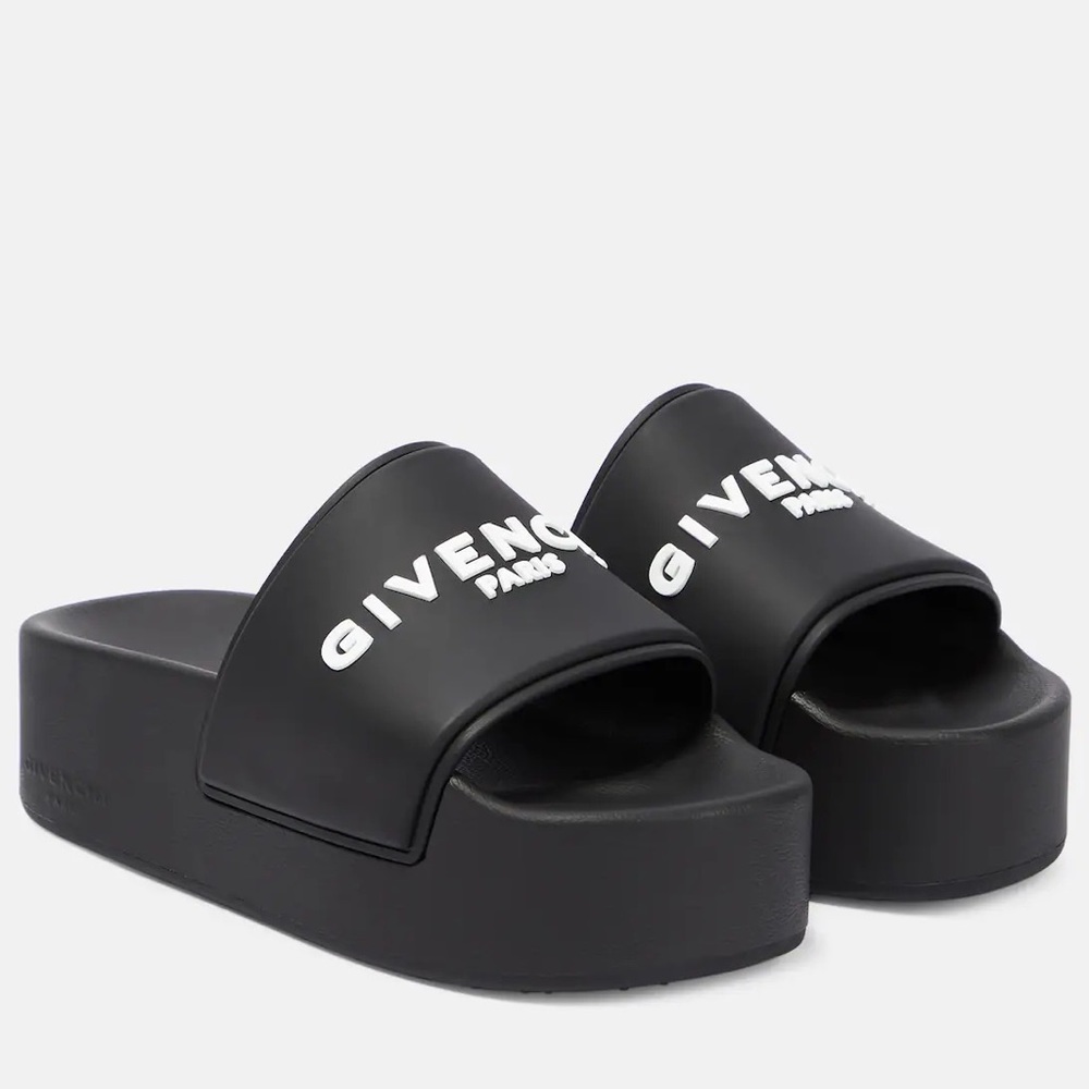 Givenchy Logo Platform Slides 🖤